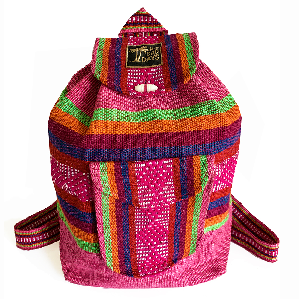 No Bad Days NO BAD DAYS ® Baja Backpack Doll Pink Lime Orange